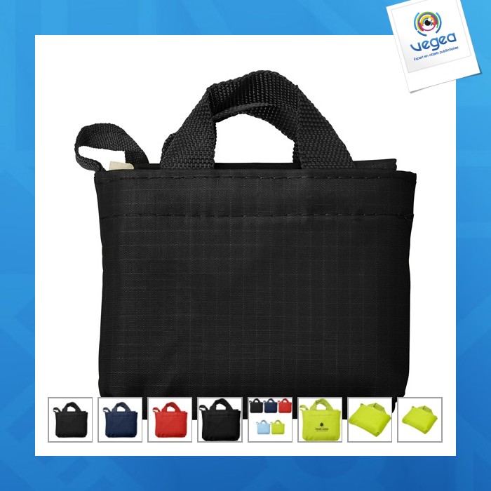 Sac shopping pliable personnalisable en polyester ribstop