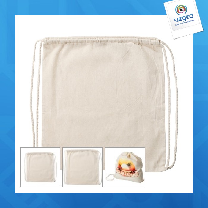 Sac à dos en coton 120g/m²