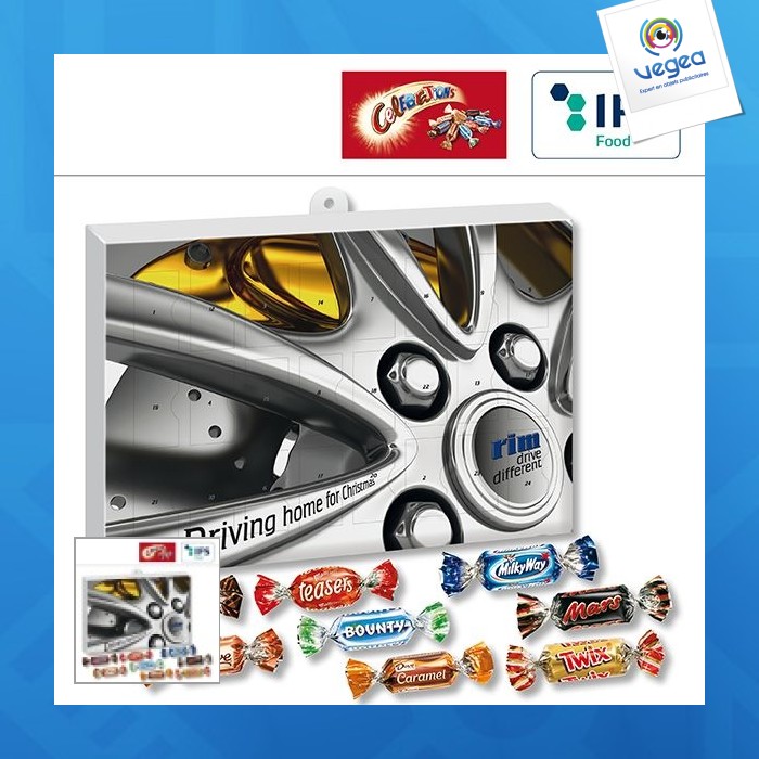Calendrier de l'avent publicitaire premium celebrations®