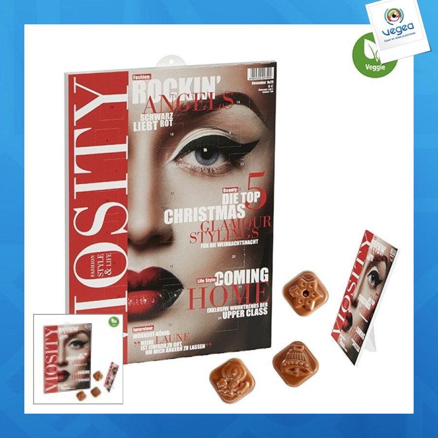 Calendrier de l'avent publicitaire économique 25 x 35cm