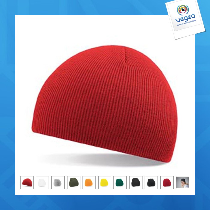 Bonnet personnalisable acrylique sans rabat