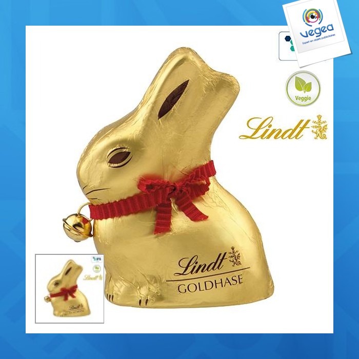 Lapin de pâques promotionnel «lindt sprüngli» - produit seul