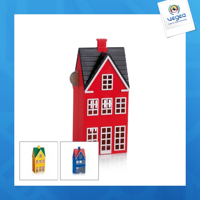 Tirelire maison publicitaire the house