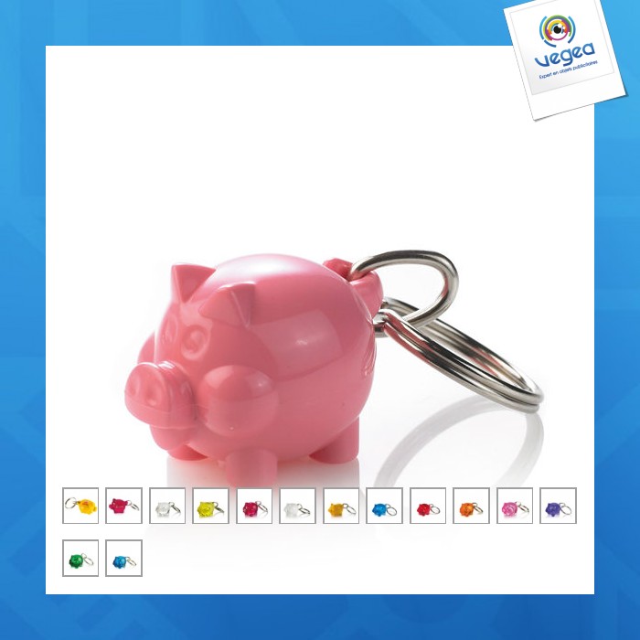Porte-clés cochon personnalisé mini