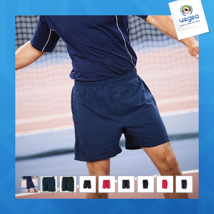 Short personnalisé de sport microfibre