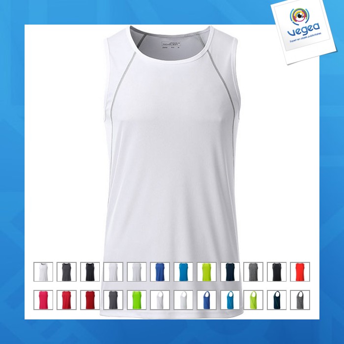 Maillot running personnalisable homme - james nicholson
