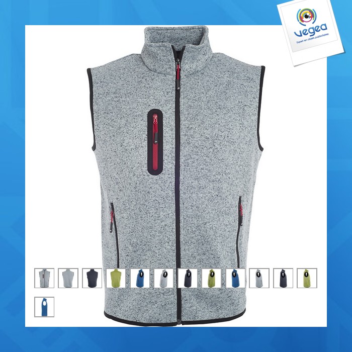 Gilet polaire tricot homme - james nicholson