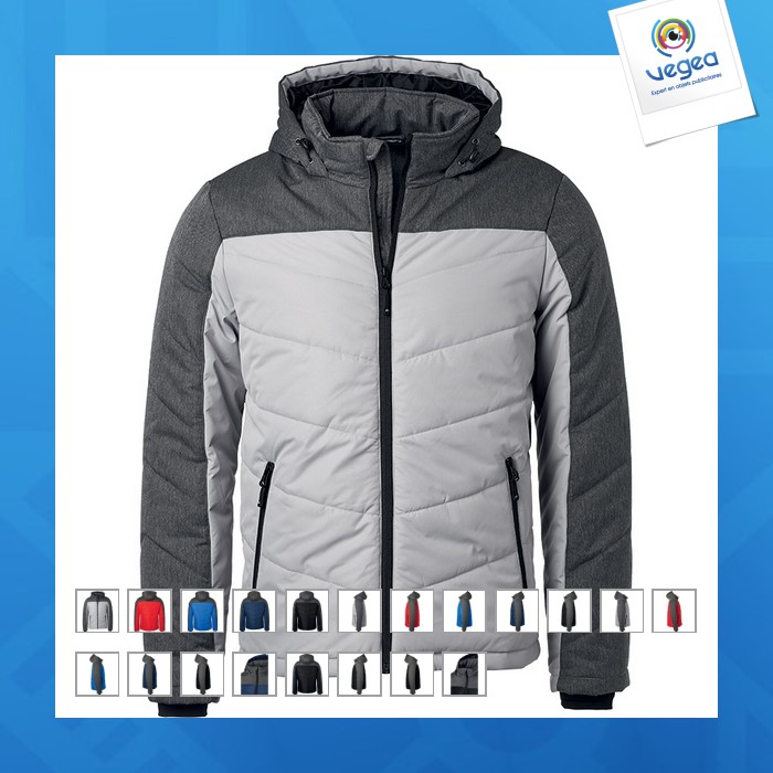 Veste publicitaire matelassée hiver homme - james nicholson