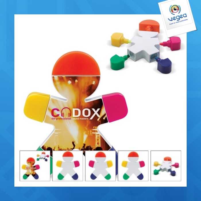 Surligneur avec logo bonhomme