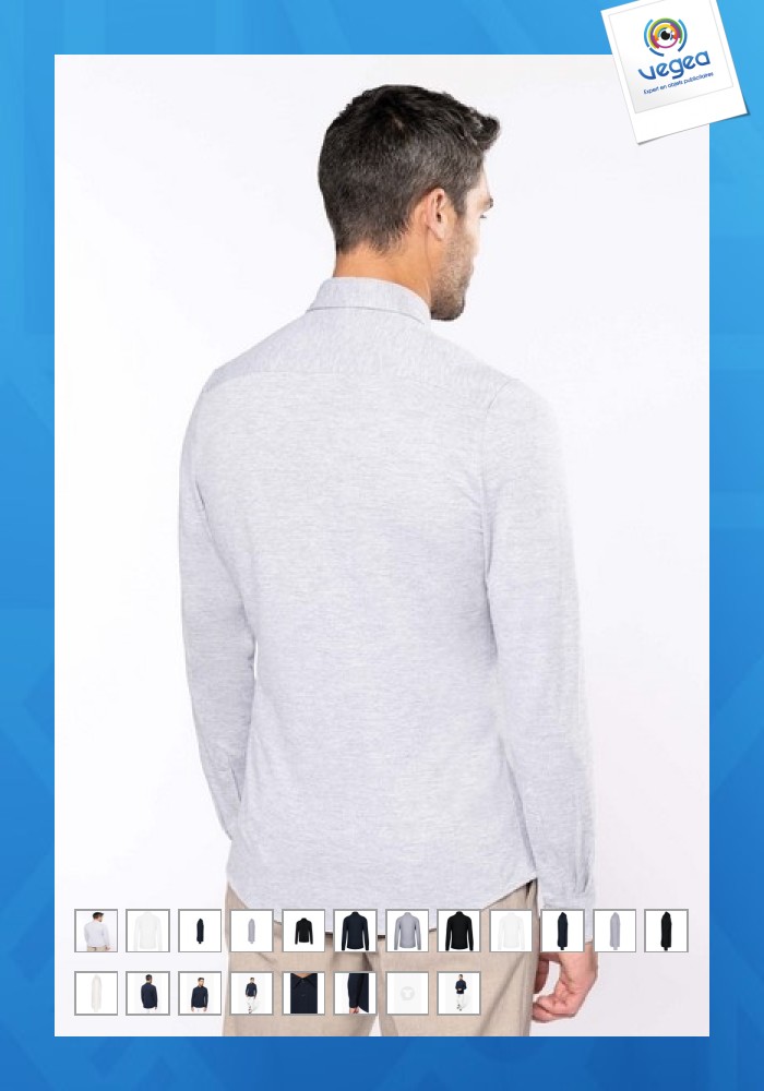 Chemise personnalisable maille piquée kariban