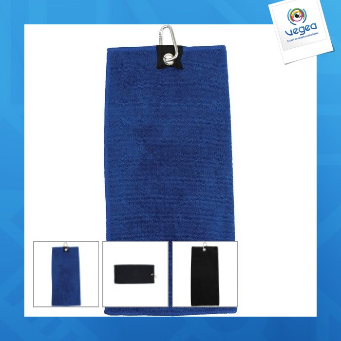 Serviette de golf personnalisée en microfibre 40x55cm