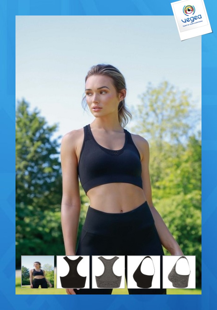Brassière sport personnalisable tombo
