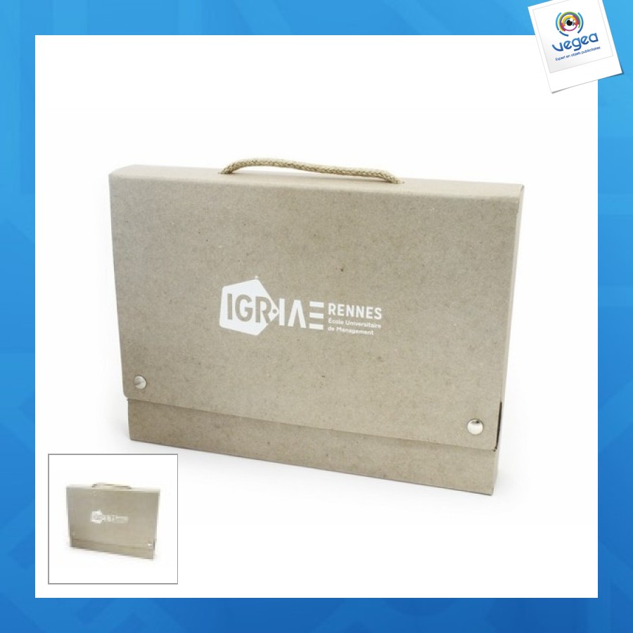 Mallette carton recyclé