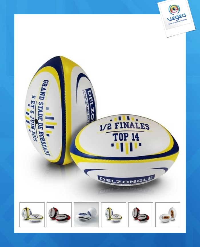 Ballon de rugby publicitaire promotionnel t5