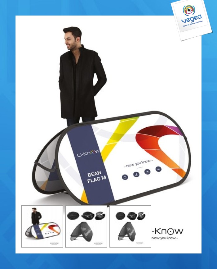 Barrière golf publicitaire 200cm