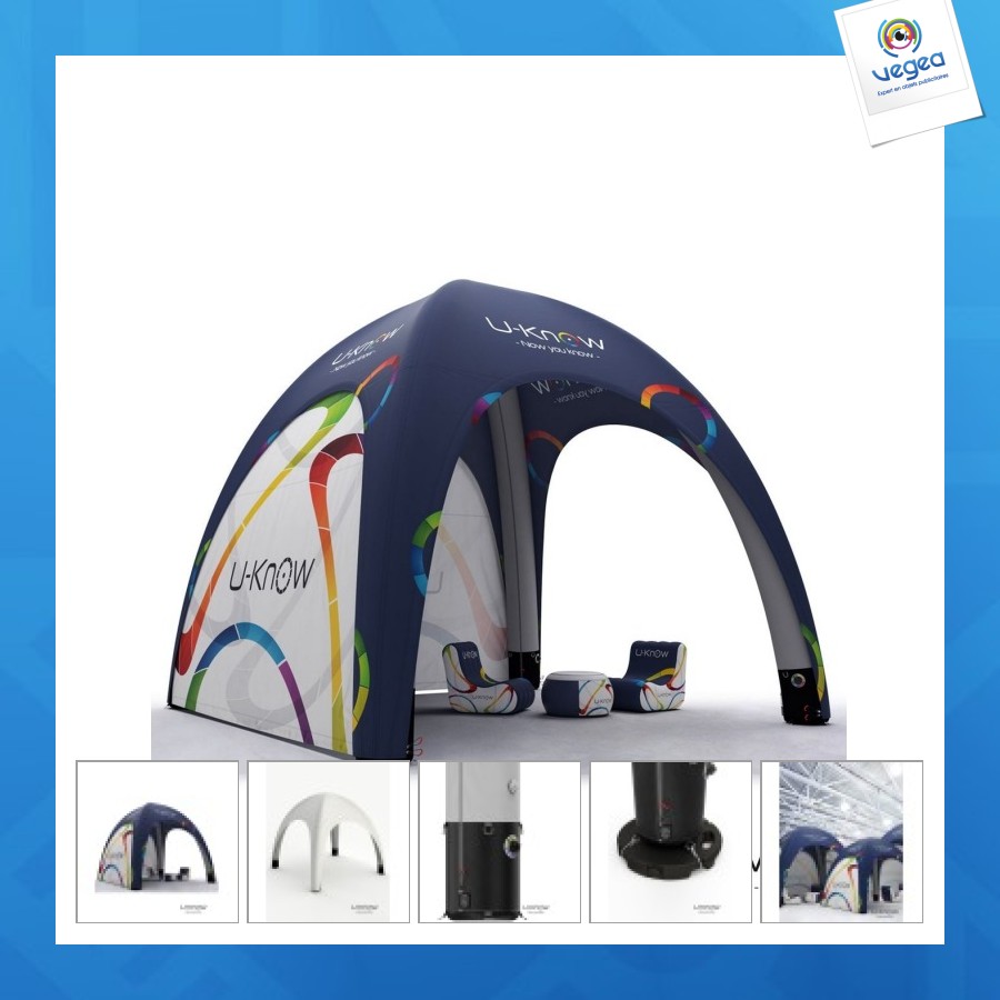 Tente gonflable publicitaire 6x6m