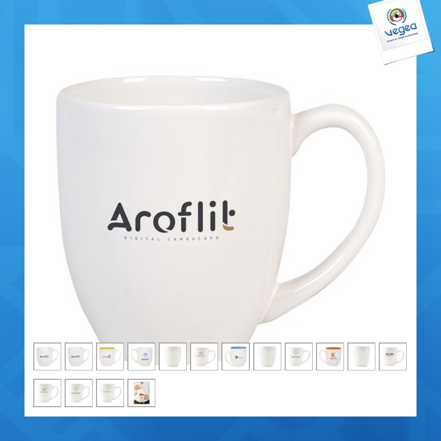 Grand mug promotionnel céramique 450ml