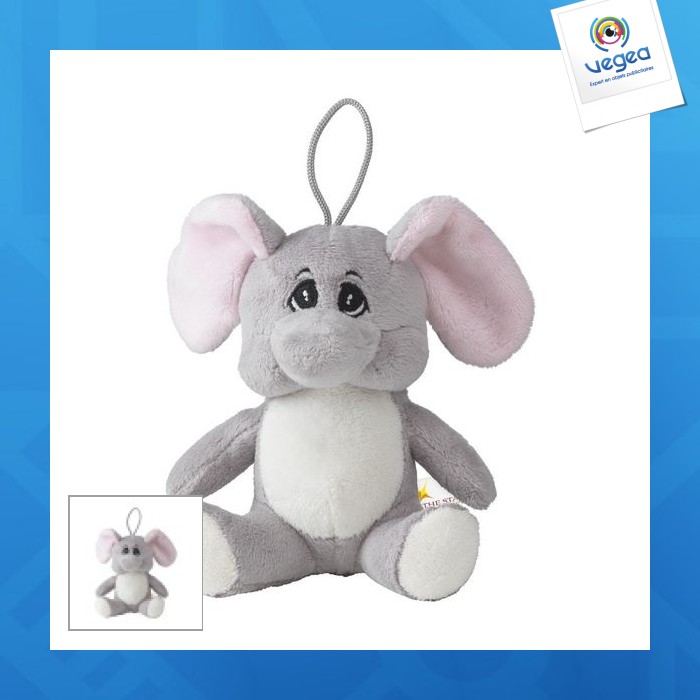 Animal friend éléphant en peluche avec logo