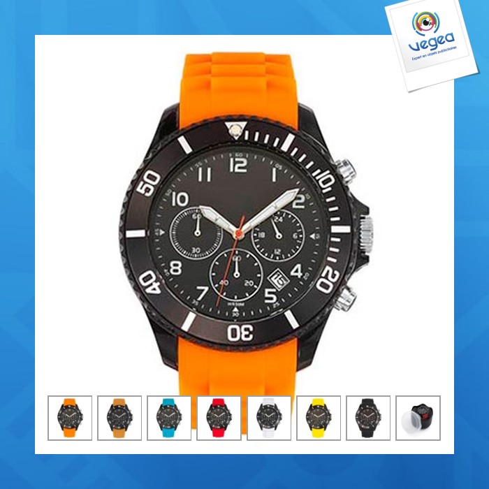 Montre promotionnelle chrono freeze
