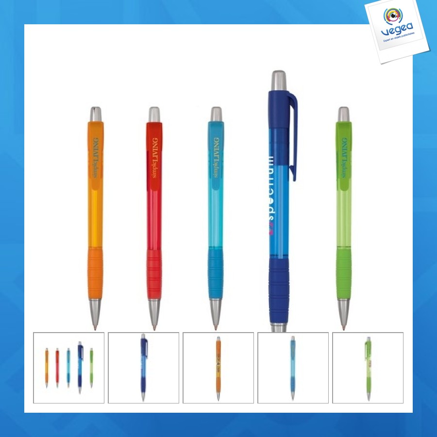 Stylo publicitaire striped grip