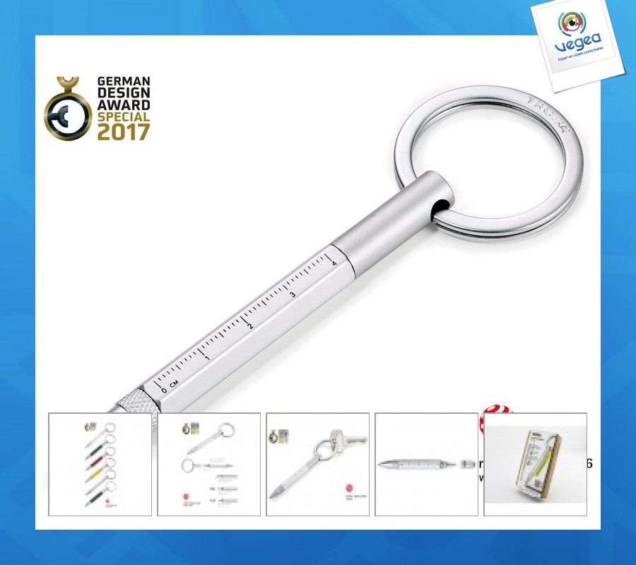 Porte-clés stylo personnalisable outil multifonction