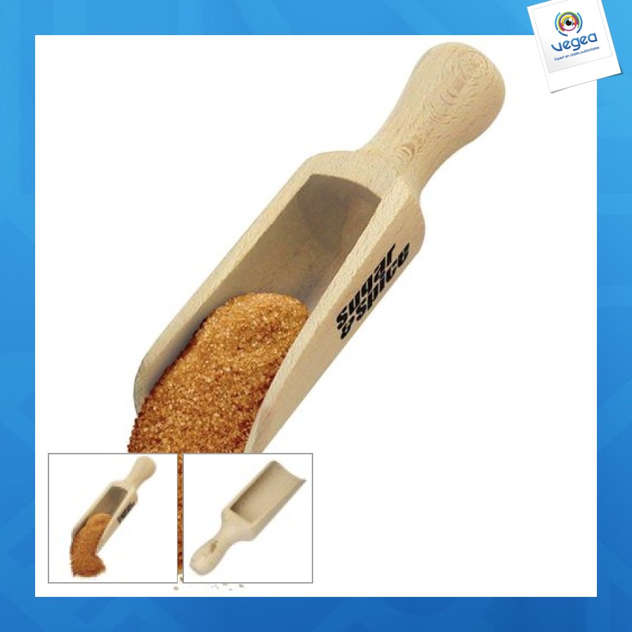 Pelle en bois publicitaire 14cm