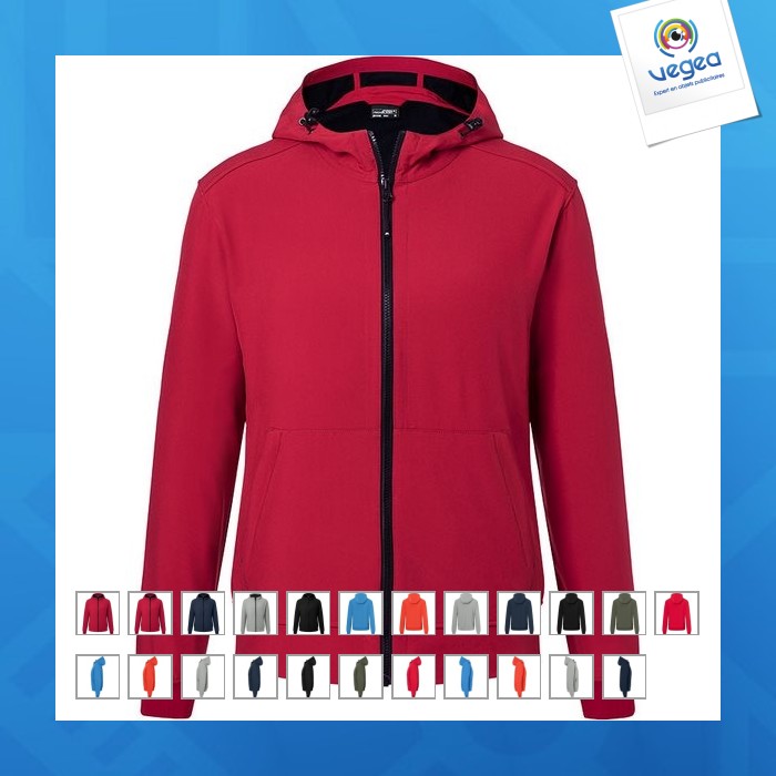 Veste softshell personnalisable homme - james nicholson