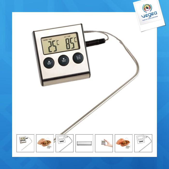 Thermomètre de cuisine publicitaire gourmet