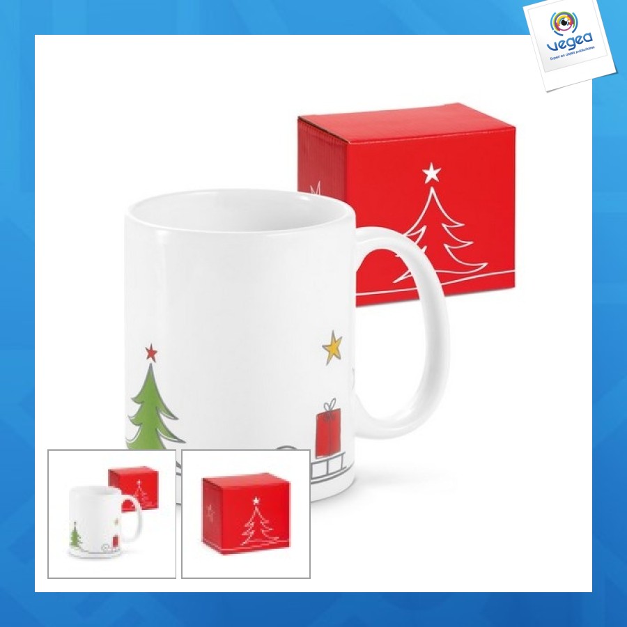 Tasse de noël traîneau