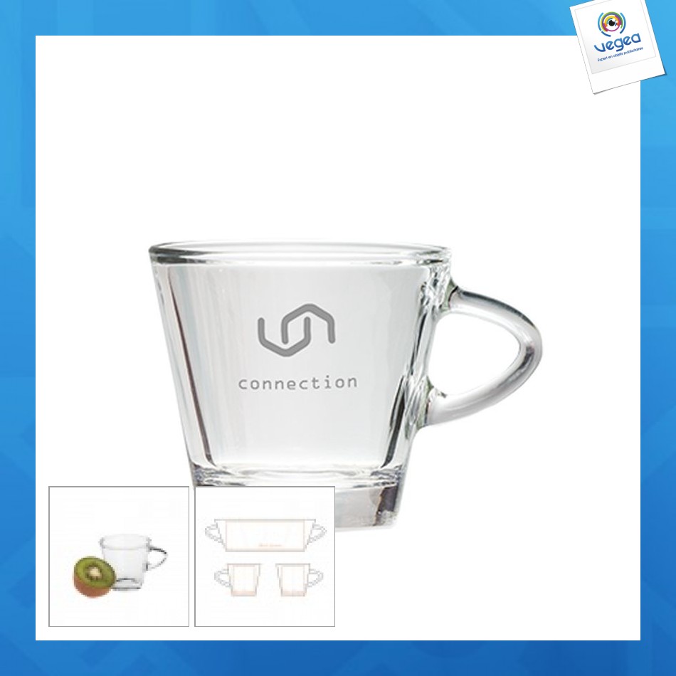 Tasse personnalisable expresso en verre