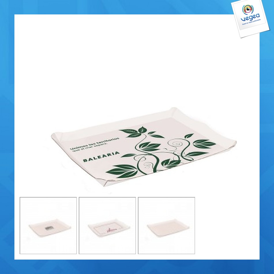 Plateau jetable en carton a4
