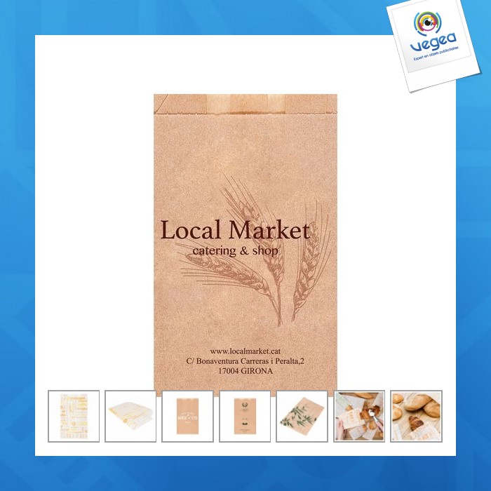 Sachet viennoiserie 14x22x7cm (le mille)