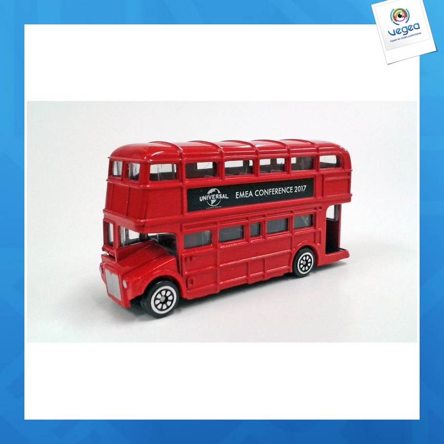 Bus londonien personnalisable 9cm
