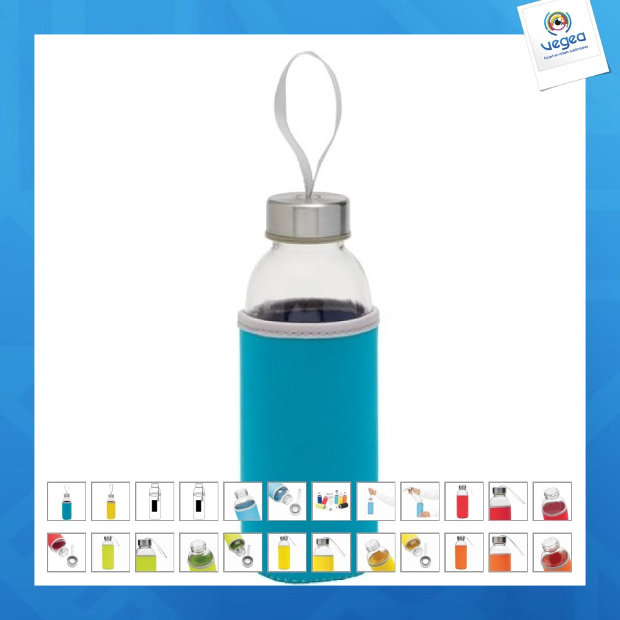 Bouteille personnalisable en verre avec gaine 45cl