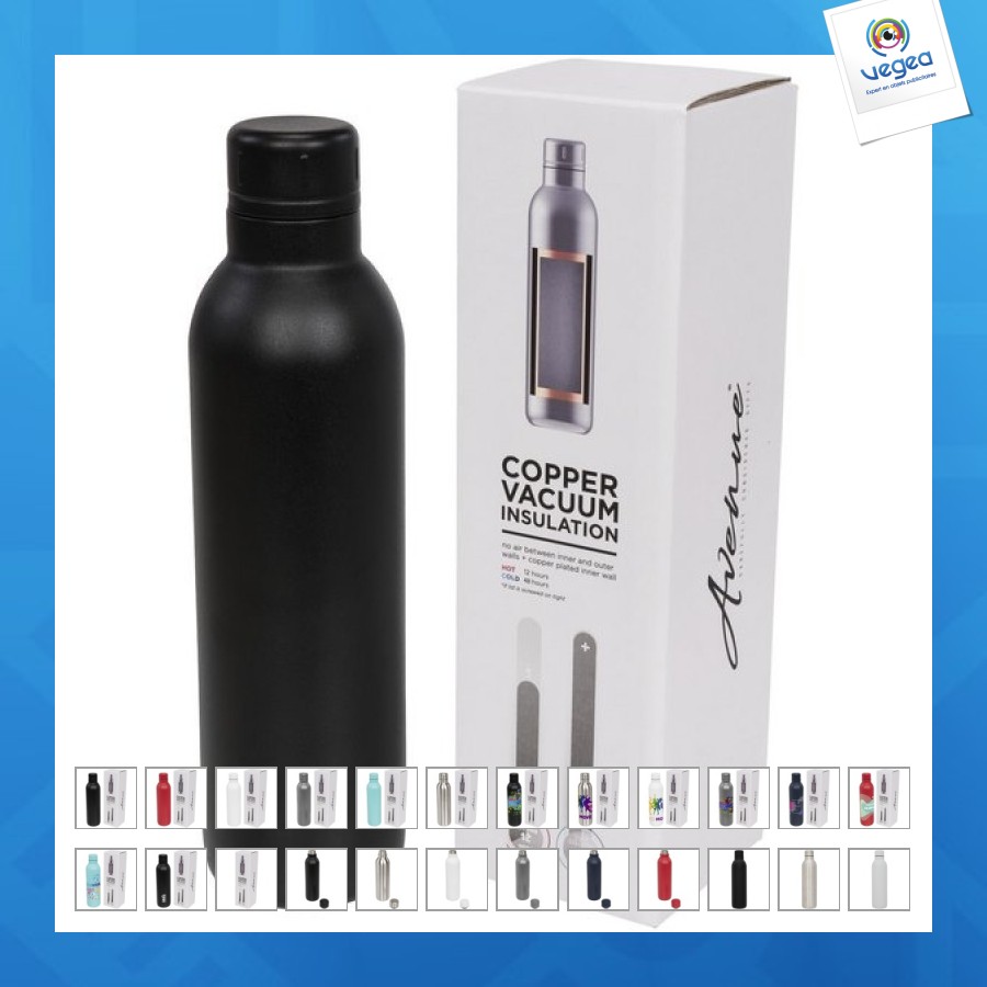 Bouteille de sport de 510ml avec isolation par le vide et couche de cuivre thor