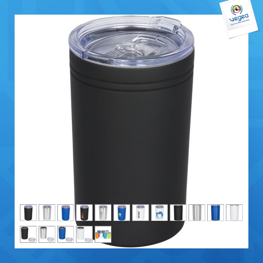 Gobelet personnalisable isotherme 330ml isolation par le vide pika