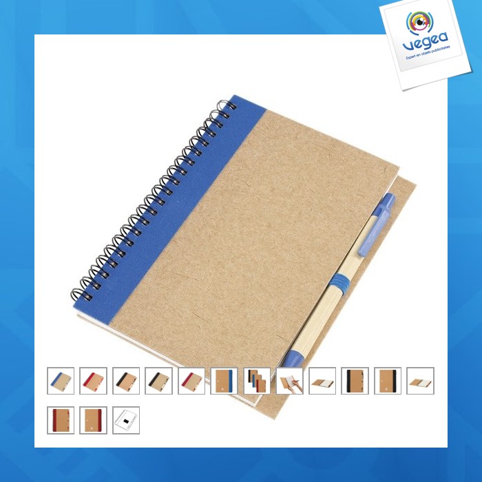 Carnet à spirale personnalisable recycle