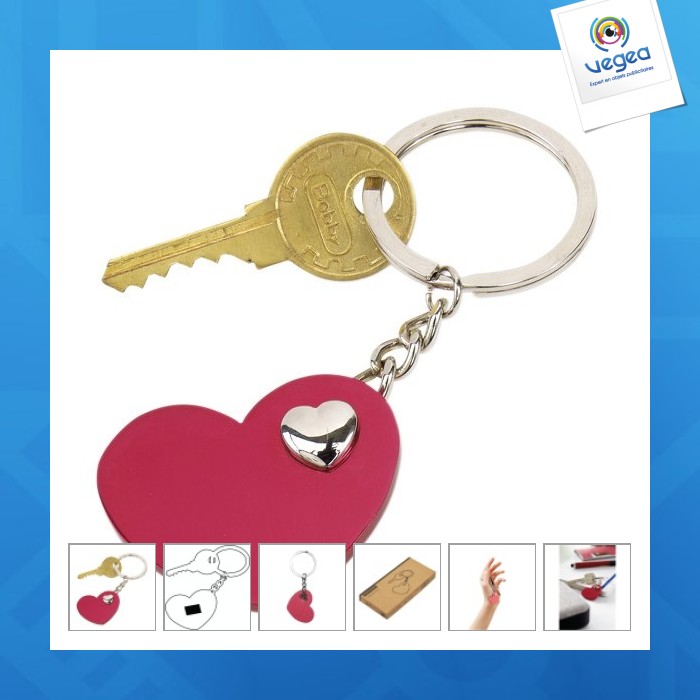 Porte-clés avec logo heart-in-heart
