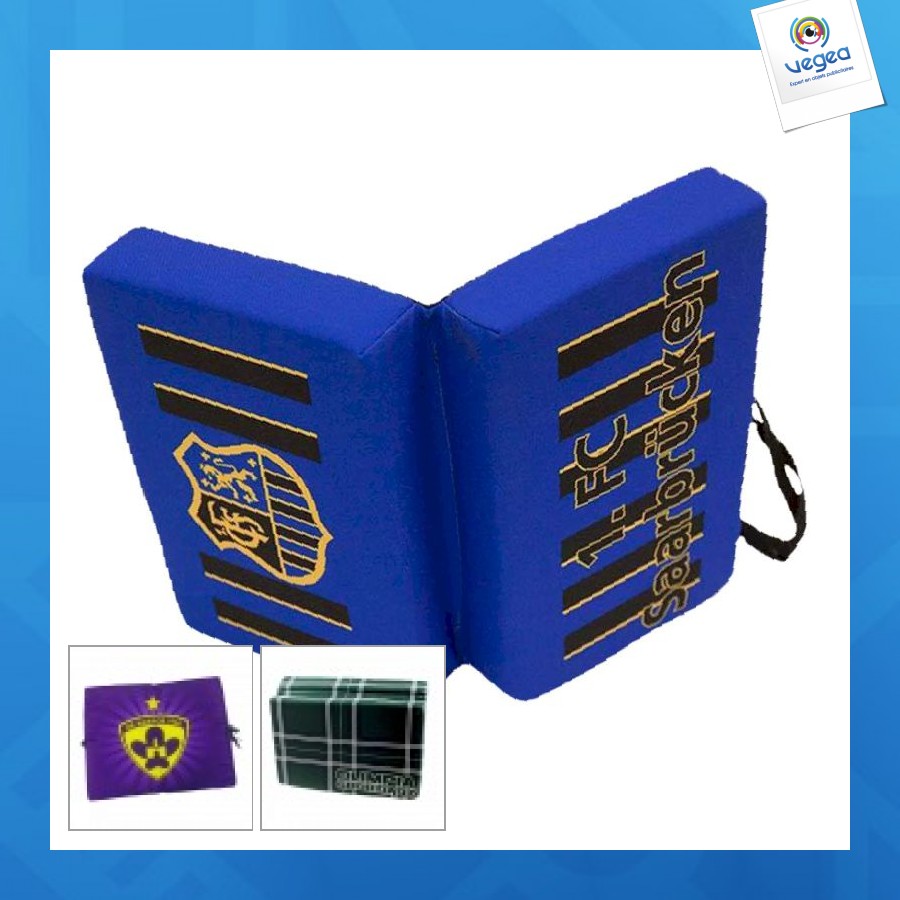 Coussin de stade publicitaire pliable