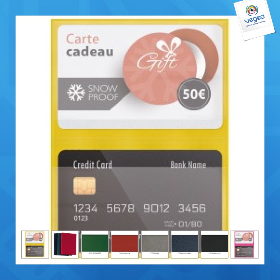 Etui promotionnel 2 cartes de crédit en pvc