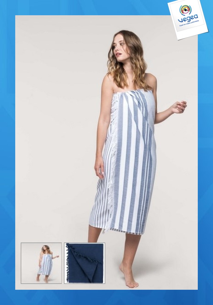 Fouta vintage personnalisable - kariban