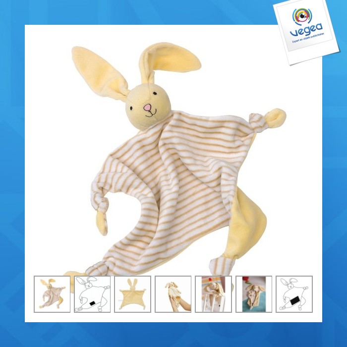 Doudou avec logo lapin ole