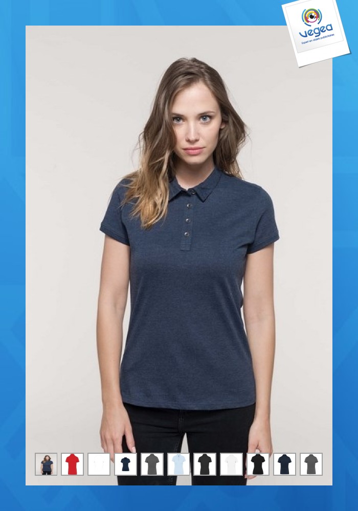 Polo jersey manches courtes femme - kariban