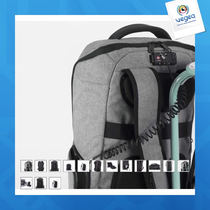 Sac à dos antivol personnalisable - kimood