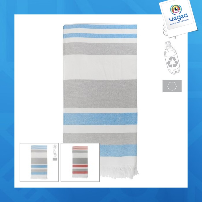 Fouta/serviette recyclée 100x180cm