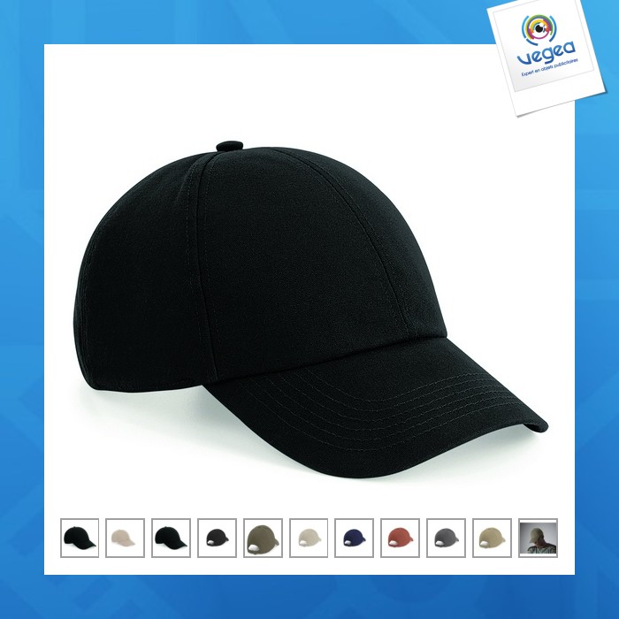 Casquette 6 panneaux en coton bio
