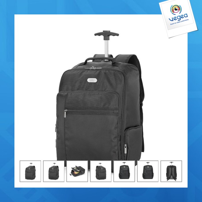 Sac à dos trolley personnalisable pour ordinateur portable 17''