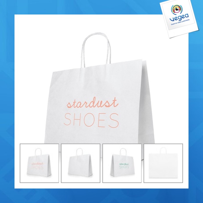 Grand sac en papier kraft personnalisable 400x340x110mm