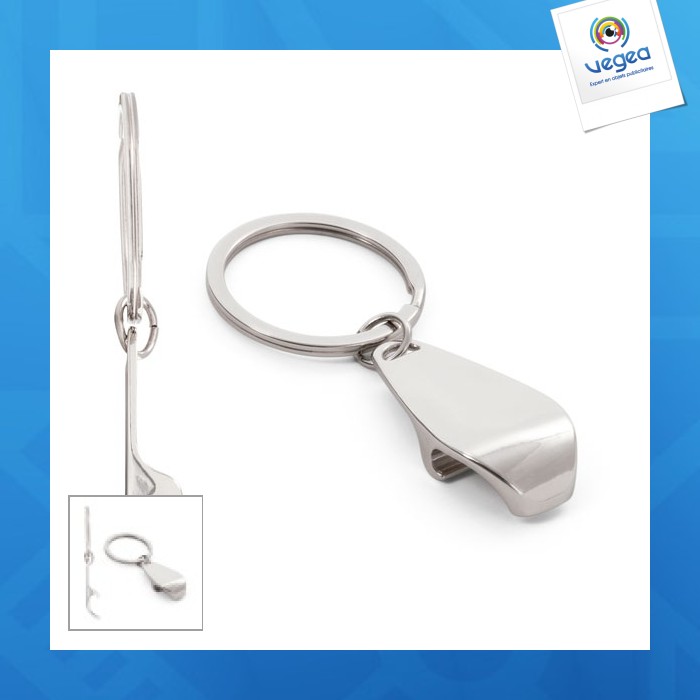 Porte-clés décapsuleur promotionnel - helli