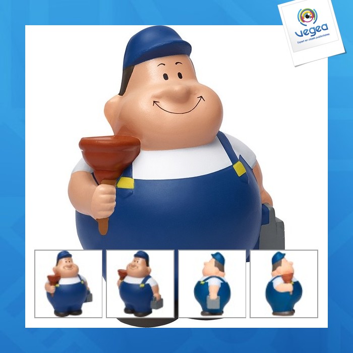 Squeezie monsieur bert personnalisé plombier - mbw